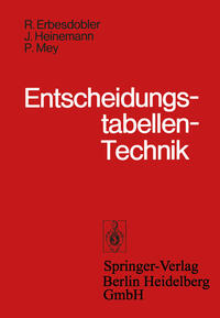 Vorderes Coverbild Entscheidungstabellen-Technik