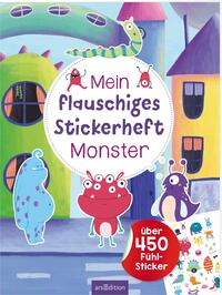 Vorderes Coverbild Mein flauschiges Stickerheft – Monster