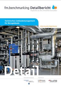 Vorderes Coverbild fm.benchmarking Detailbericht Technisches Gebäudemanagement für Bürogebäude