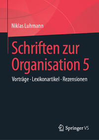 Vorderes Coverbild Schriften zur Organisation 5