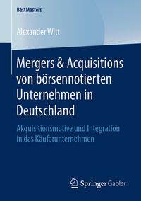Vorderes Coverbild Mergers & Acquisitions von börsennotierten Unternehmen in Deutschland