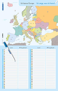 Vorderes Coverbild Ich kenne Europa - Länder und Hauptstädte - Lerntafel mit Stift