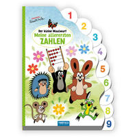 Vorderes Coverbild Trötsch Der kleine Maulwurf Pappbilderbuch mit Register Meine allerersten Zahlen