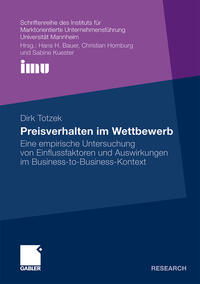 Vorderes Coverbild Preisverhalten im Wettbewerb
