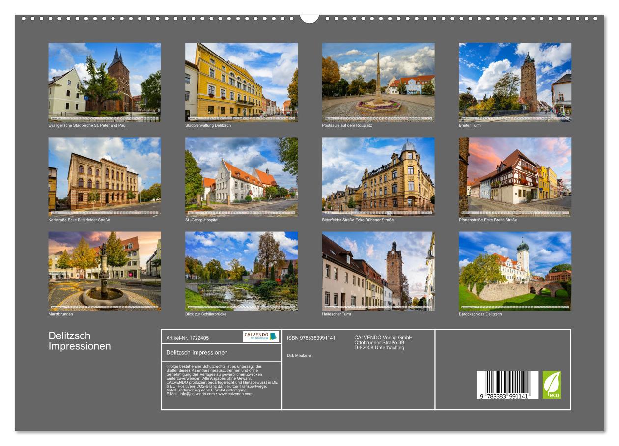 Beispielinhalt (Bild) Delitzsch Impressionen (Wandkalender 2025 DIN A2 quer), CALVENDO Monatskalender