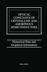 Vorderes Coverbild Optical Constants of Crystalline and Amorphous Semiconductors
