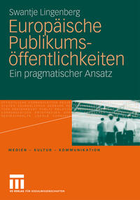 Vorderes Coverbild Europäische Publikumsöffentlichkeiten