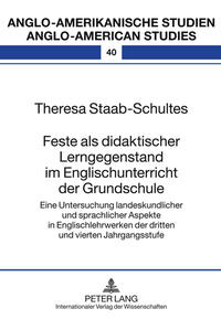 Vorderes Coverbild Feste als didaktischer Lerngegenstand im Englischunterricht der Grundschule