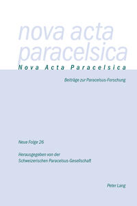 Vorderes Coverbild Nova Acta Paracelsica 26/2013 2014