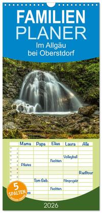 Vorderes Coverbild Familienplaner 2026 - Im Allgäu bei Oberstdorf mit 5 Spalten (Wandkalender, 21 x 45 cm) CALVENDO