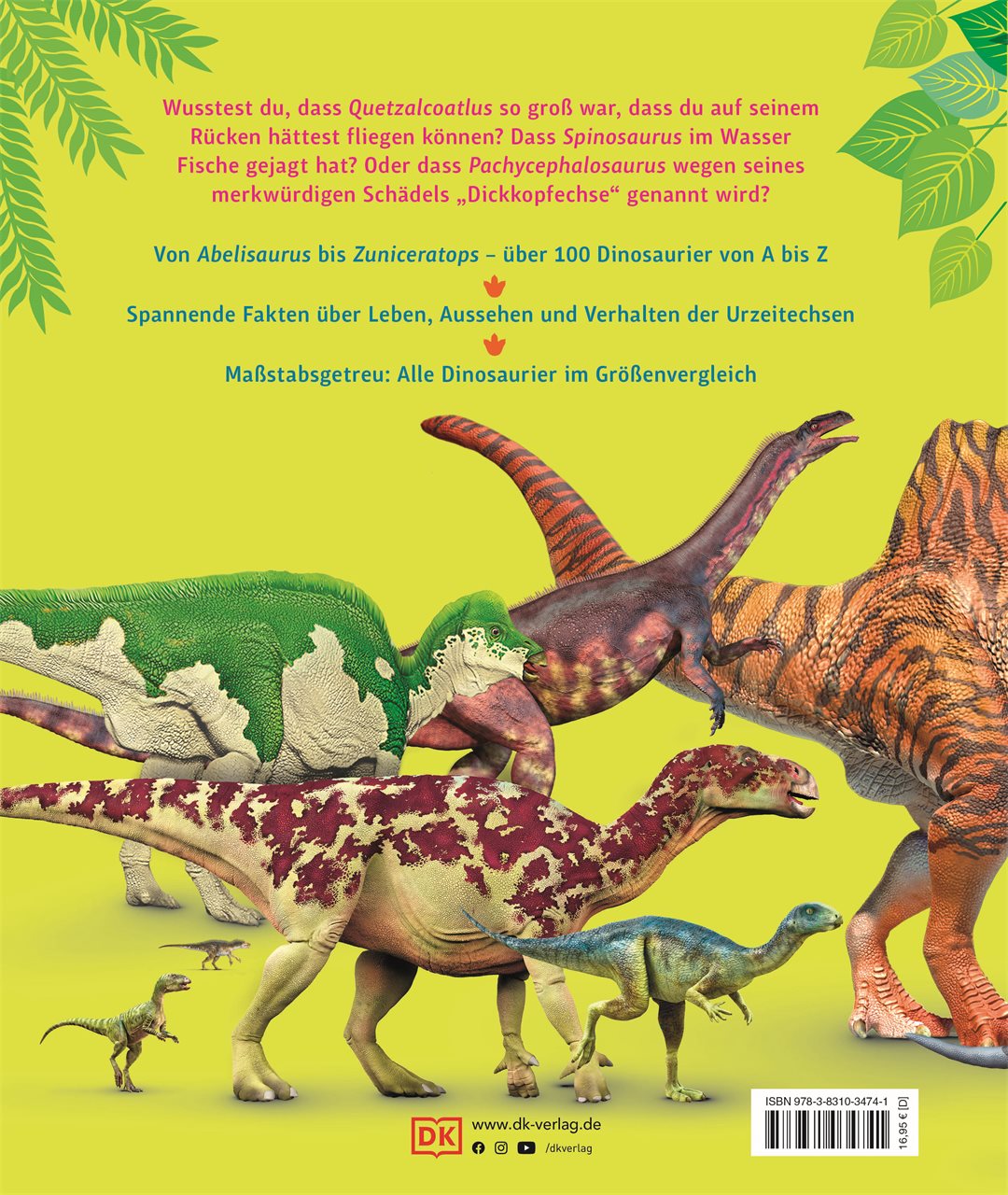 Rückseitencover Dino-Parade von A bis Z