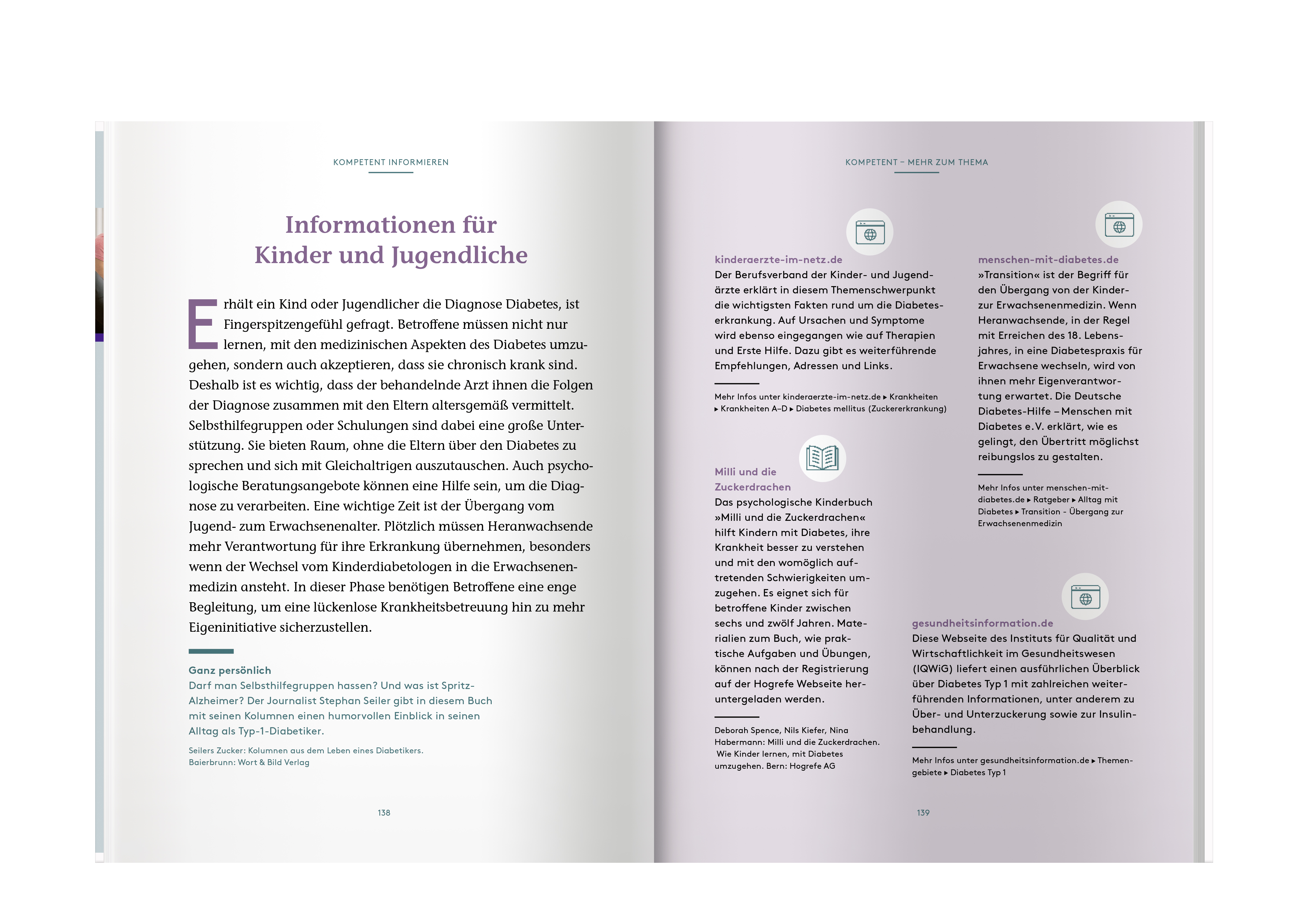 Beispielinhalt (Bild) Mit Diabetes informiert Leben - Das Handbuch