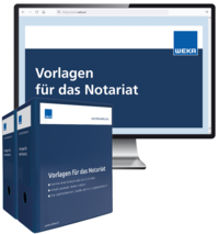 Vorderes Coverbild Vorlagen für das Notariat