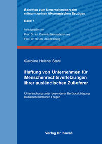 Vorderes Coverbild Haftung von Unternehmen für Menschenrechtsverletzungen ihrer ausländischen Zulieferer
