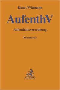 Vorderes Coverbild AufenthV