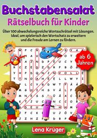 Vorderes Coverbild Buchstabensalat Rätselbuch für Kinder ab 6 Jahren