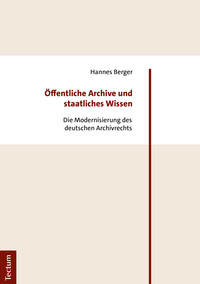 Vorderes Coverbild Öffentliche Archive und staatliches Wissen