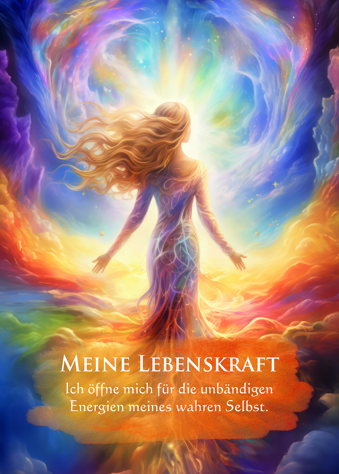 Beispielinhalt (Bild) Mein Selbstliebe-Orakel - Ich achte in Liebe auf mich selbst