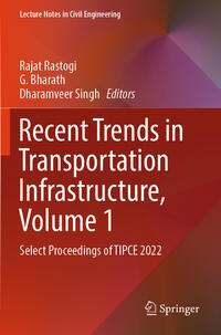 Vorderes Coverbild Recent Trends in Transportation Infrastructure, Volume 1