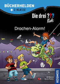 Vorderes Coverbild Die drei ??? Kids, Bücherhelden 2. Klasse, Drachen-Alarm!