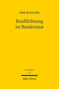 Vorderes Coverbild Konfliktlösung im Bundesstaat