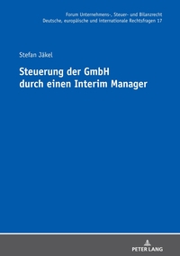 Vorderes Coverbild Steuerung der GmbH durch einen Interim Manager