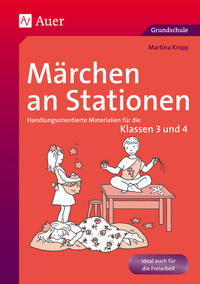 Vorderes Coverbild Märchen an Stationen Klasse 3/4