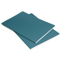 Vorderes Coverbild SIGEL LS304 Notizheft Linescape, A5, kariert, mittelblau, neon-grün