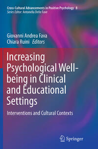Vorderes Coverbild Increasing Psychological Well-being in Clinical and Educational Settings