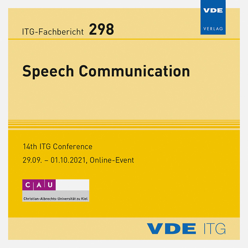 Anderes Coverbild ITG-Fb. 298: Speech Communication