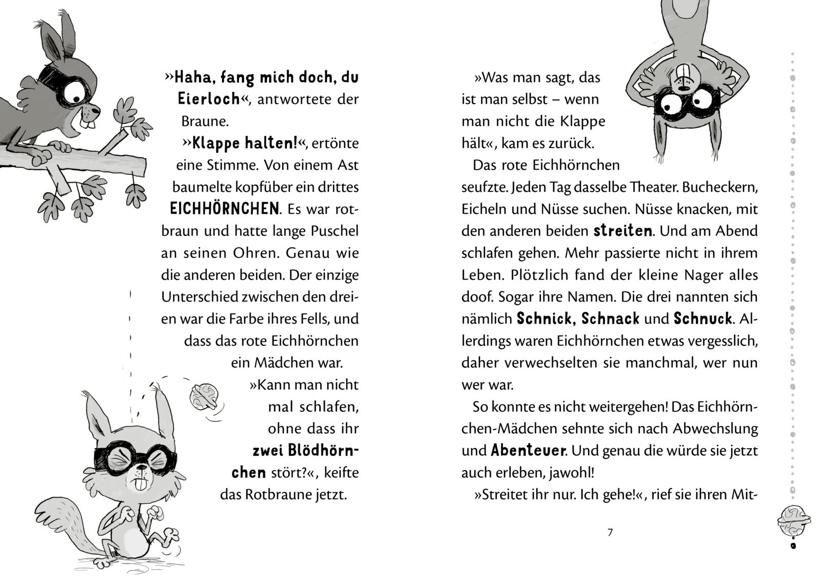 Beispielinhalt (Bild) Nussknacker-Bande 1: Drei Chaoten auf vier Pfoten