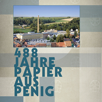 Vorderes Coverbild 488 Jahre Papier aus Penig