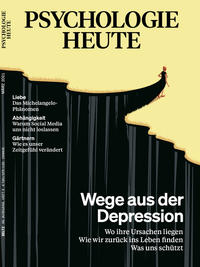 Vorderes Coverbild Psychologie Heute 3/2021: Wege aus der Depression
