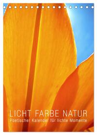 Vorderes Coverbild Licht Farbe Natur (Tischkalender 2026 DIN A5 hoch), CALVENDO Monatskalender