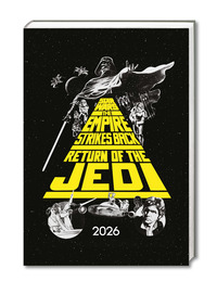Vorderes Coverbild Star Wars – A5-Tischkalender 2026