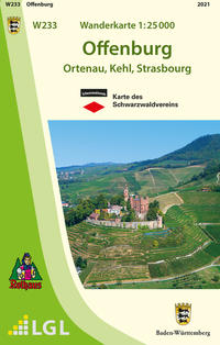 Vorderes Coverbild W233 Wanderkarte 1:25 000 Offenburg