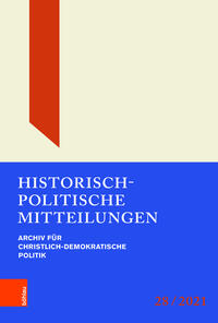 Vorderes Coverbild Historisch-Politische Mitteilungen
