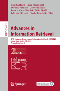 Vorderes Coverbild Advances in Information Retrieval