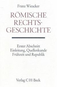 Vorderes Coverbild Römische Rechtsgeschichte