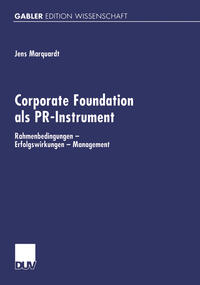 Vorderes Coverbild Corporate Foundation als PR-Instrument