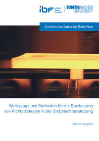 Vorderes Coverbild Werkzeuge und Methoden für die Erarbeitung von Richtstrategien in der Grobblechherstellung