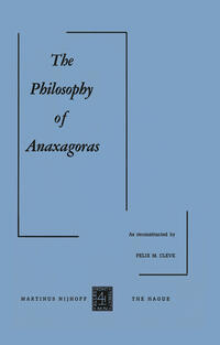 Vorderes Coverbild The Philosophy of Anaxagoras