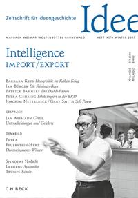 Vorderes Coverbild Zeitschrift für Ideengeschichte Heft XI/4 Winter 2017