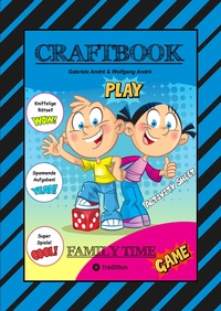 Vorderes Coverbild CRAFTBOOK - 140 BLATT SPECIAL-EDITION - MINI & MANI - BASTELSPIEL - LUSTIGE ABENTEUER - SPANNENDE & KNIFFELIGE RÄTSEL