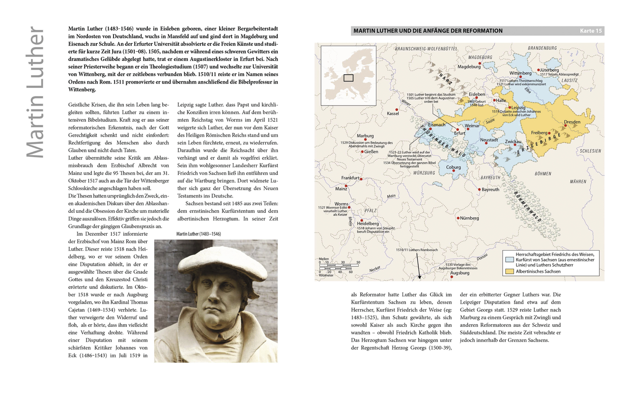 Beispielinhalt (Bild) Der Atlas zur Reformation in Europa