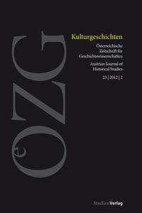 Vorderes Coverbild Österreichische Zeitschrift für Geschichtswissenschaft 2/2012