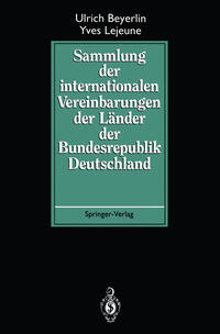 Vorderes Coverbild Sammlung der internationalen Vereinbarungen der Länder der Bundesrepublik Deutschland