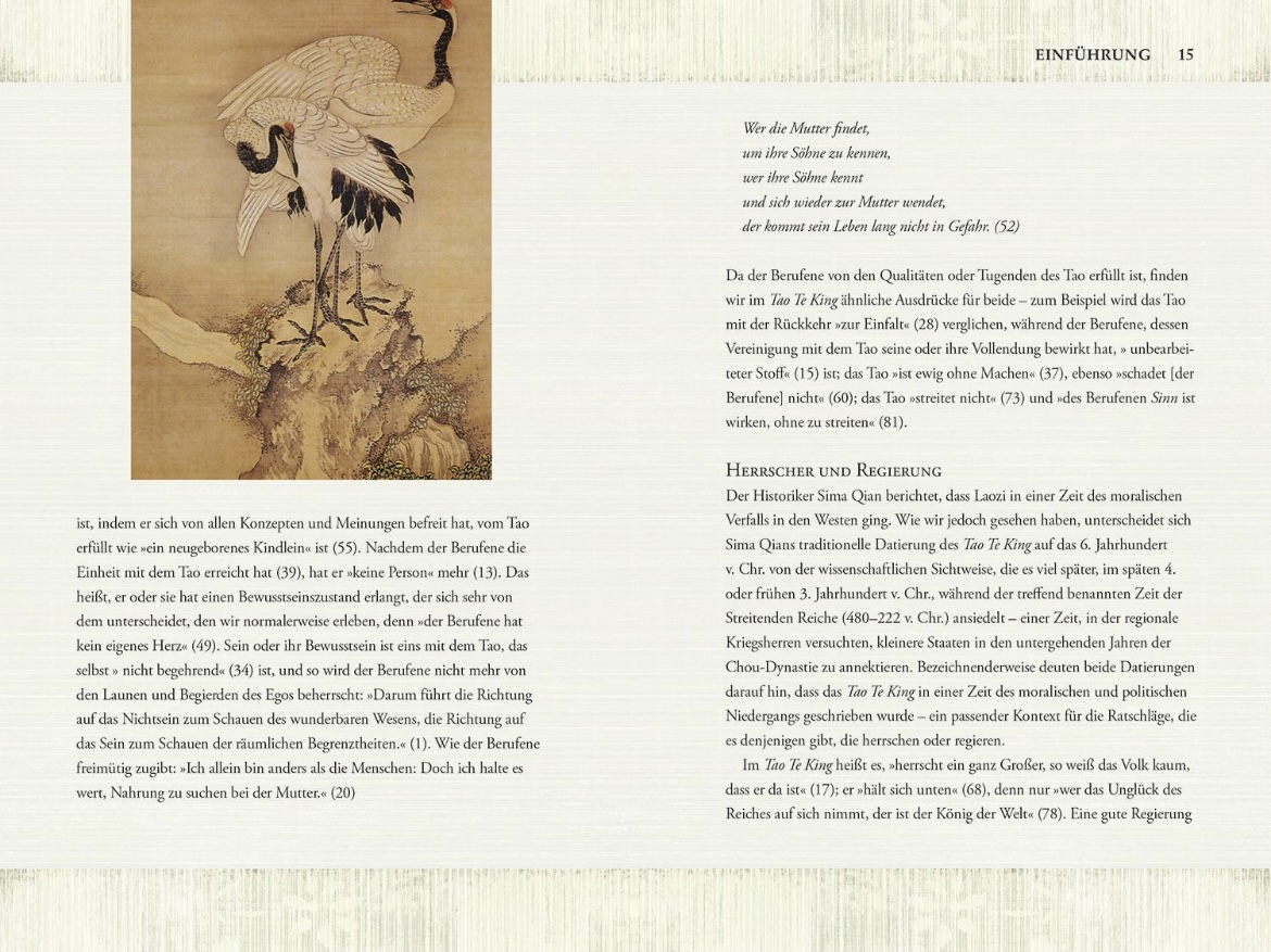 Beispielinhalt (Bild) Tao Te King