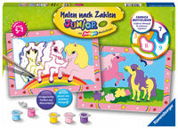 Vorderes Coverbild CreArt, Malen nach Zahlen Junior - Süße Ponys