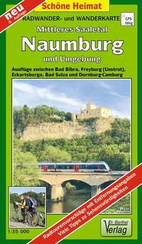 Vorderes Coverbild Radwander- und Wanderkarte Mittleres Saaletal Naumburg und Umgebung